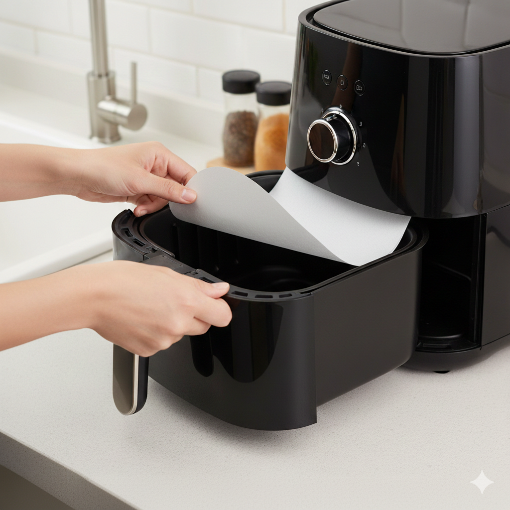 ورق زبدة للقلاي الهوائية دائري 20 سم
Round Air Fryer Paper Liners ø20cm