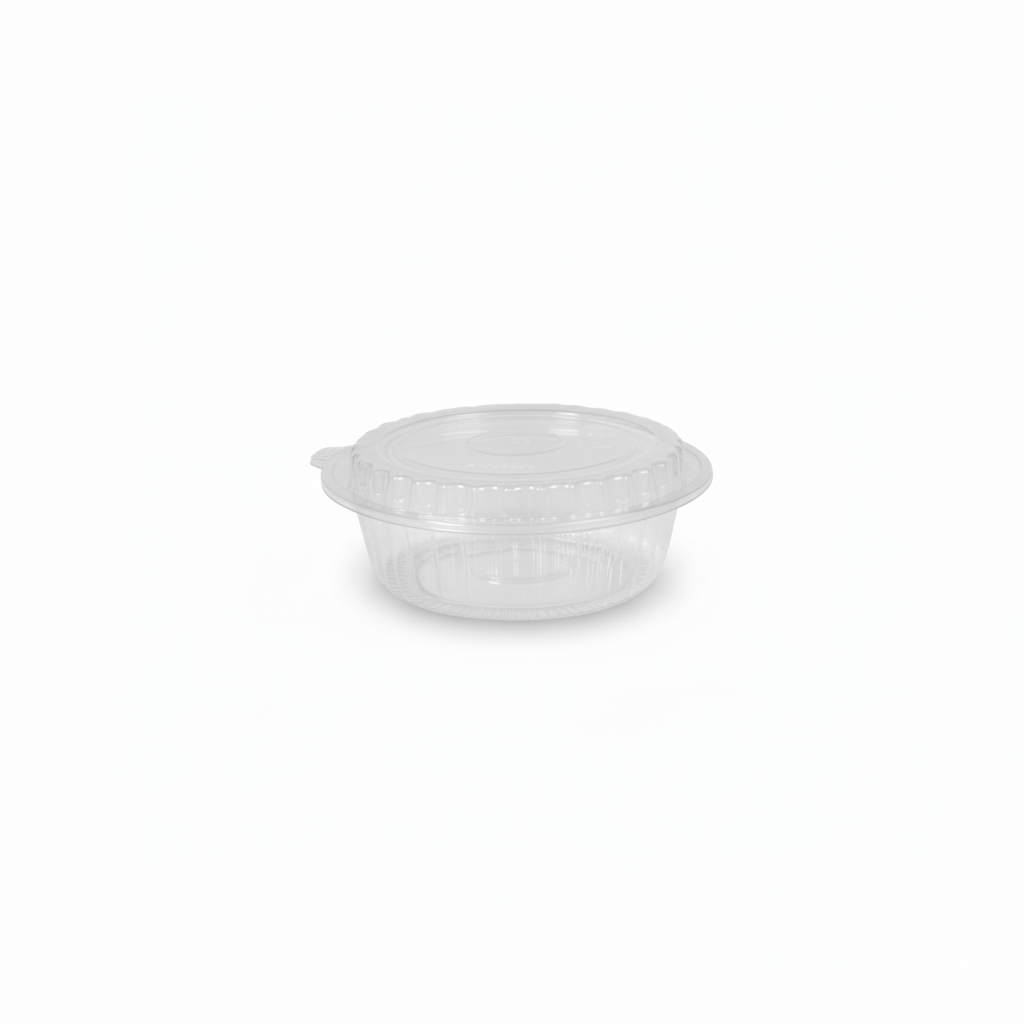 Clear PP Round Microwavable Containers with Lids 16/24/32oz