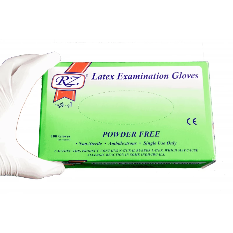 White Latex Gloves - Powder Free (S,M,L)