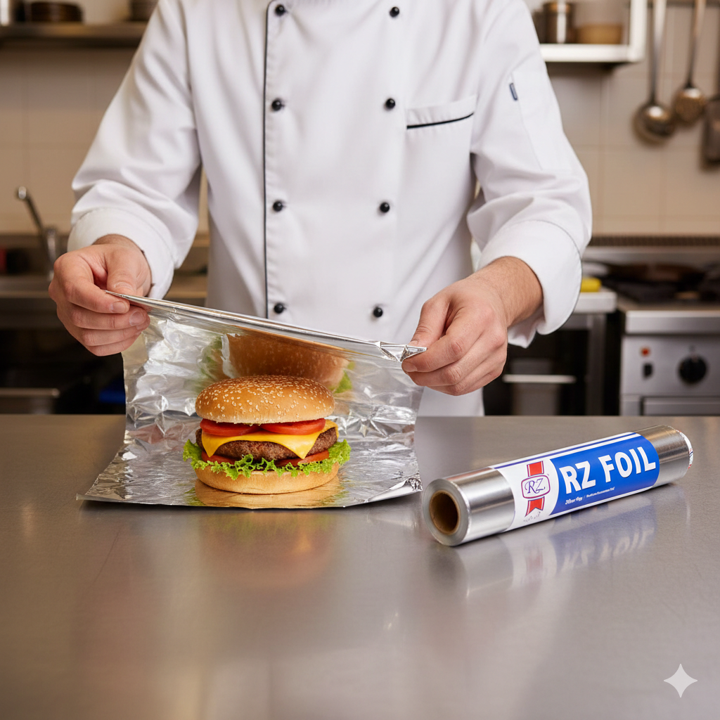 Aluminium Foil Rolls 30cmx1kg - قصدير رول 30سم × 1كغم ( 5 )