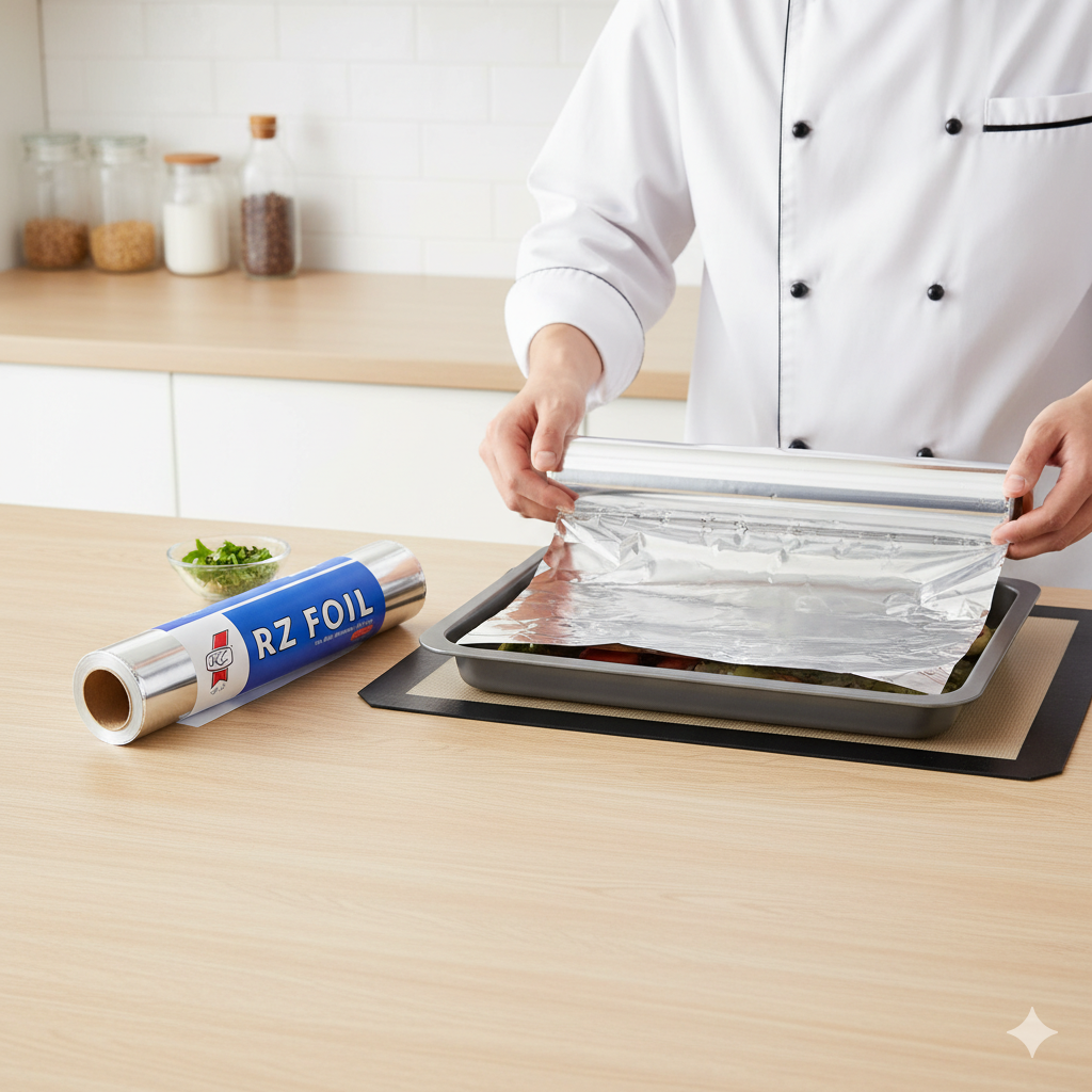 Aluminum Foil Rolls 30cmx2kg - قصدير رول 30سم × 2كغم ( 3 )
