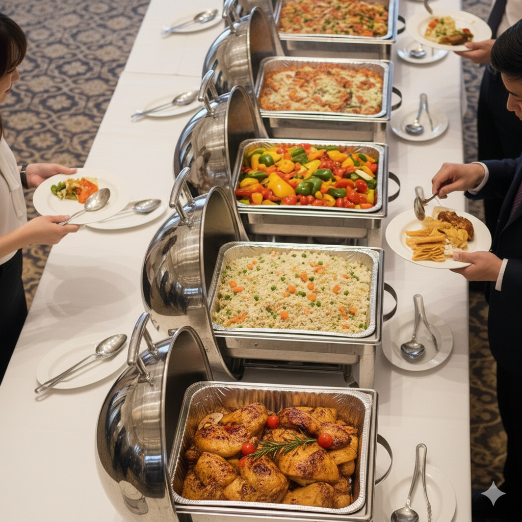 Aluminum Half Pan Shallow Containers - أوعية ألمنيوم حجم وسط ضحلة - 3 