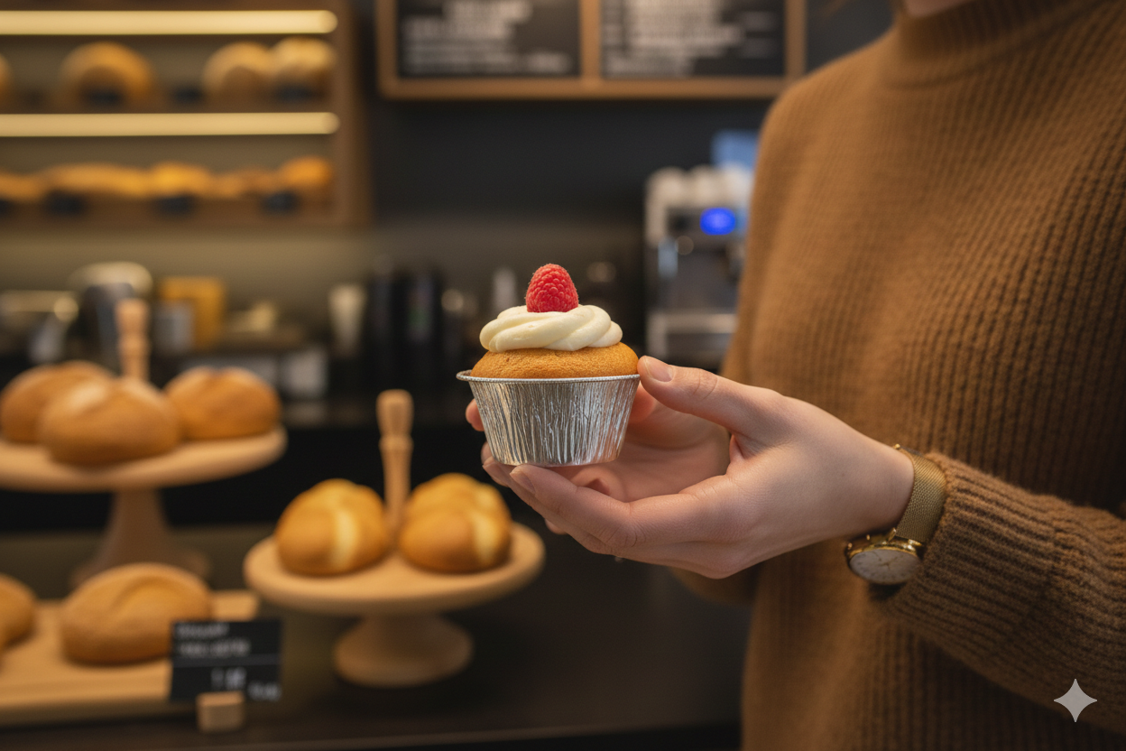 Aluminum Round Muffin Cups 9cm - علب المنيوم مفن دائري 9 سم  - 2 