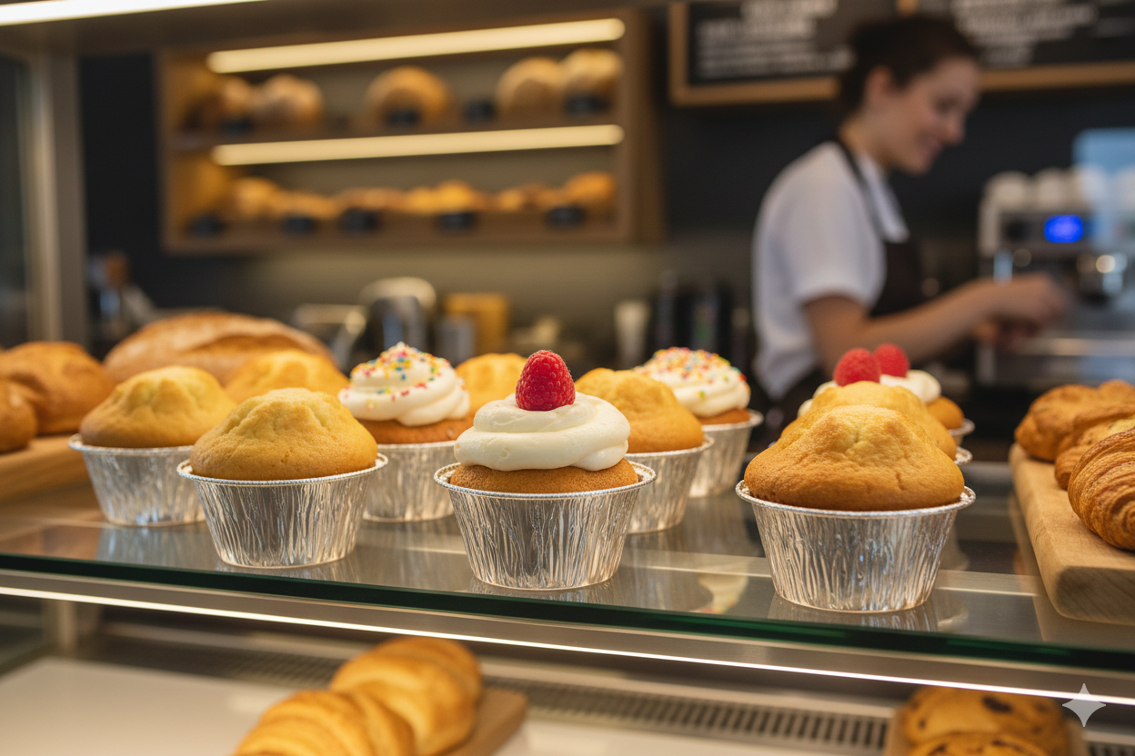 Aluminum Round Muffin Cups 9cm - علب المنيوم مفن دائري 9 سم - 3