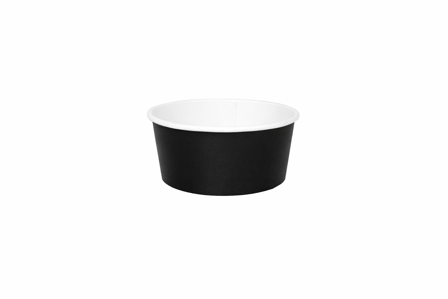 Black Paper Bowls 12oz - علب  كرتون دائري 12 اونص اسود