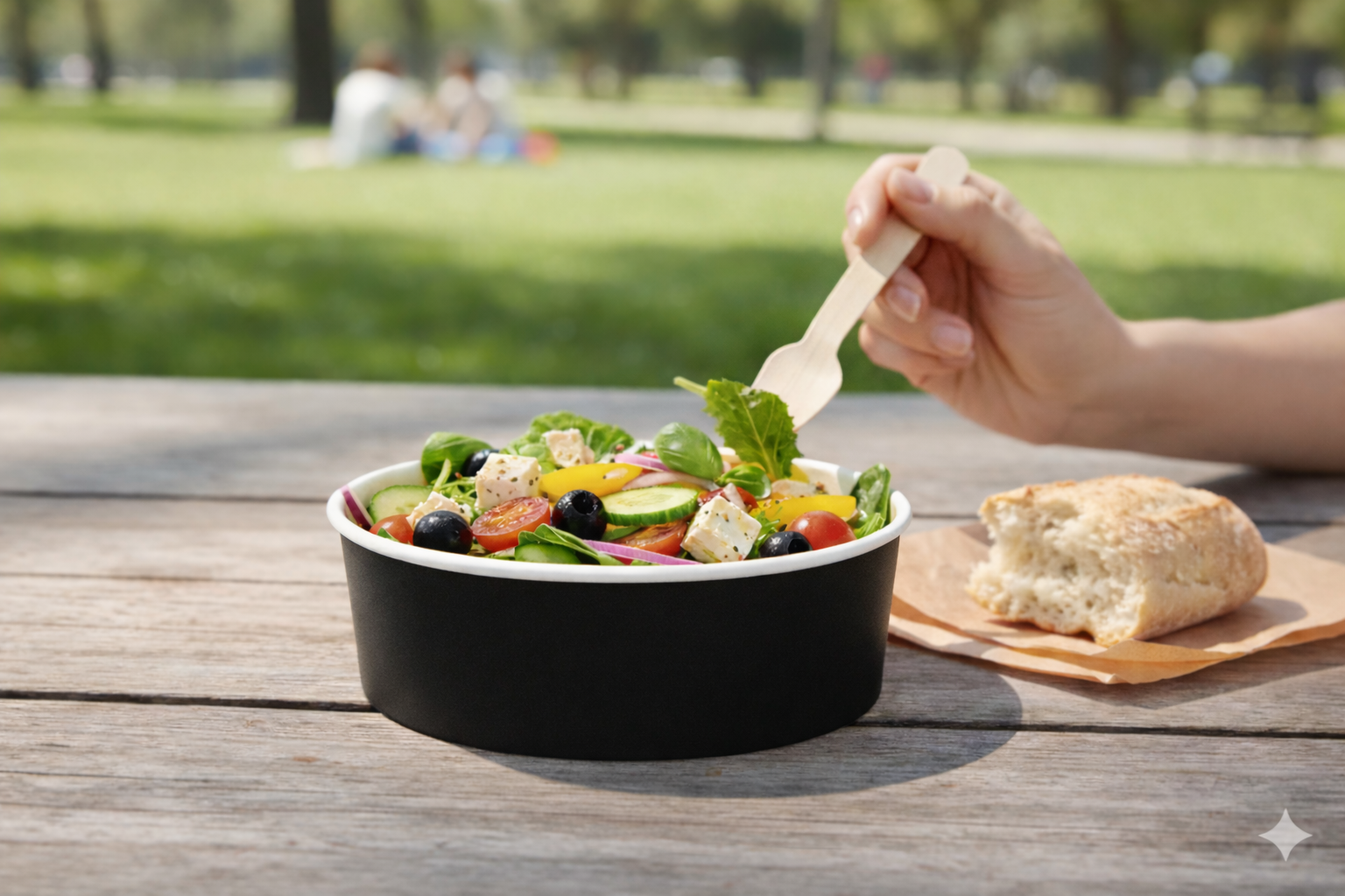 Black Paper Bowls 20oz - علب  كرتون دائري 20 اونص اسود