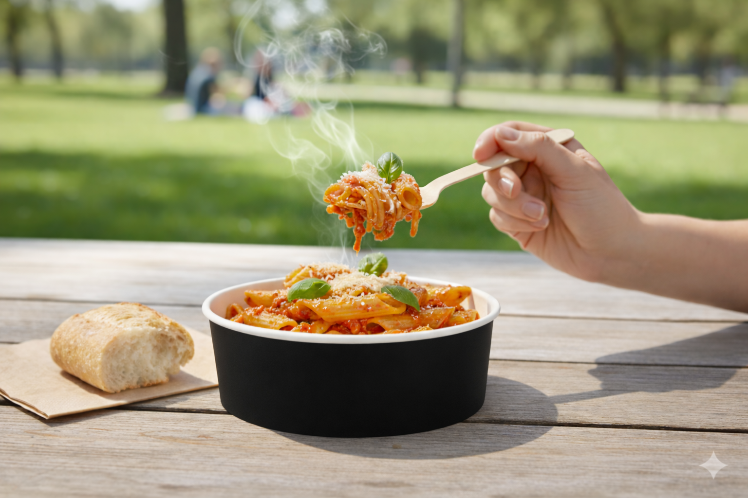 Black Paper Bowls 24oz - علب  كرتون دائري 24 اونص اسود