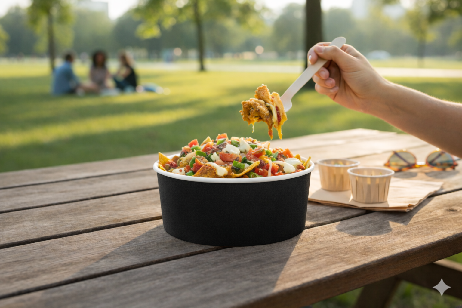 Black Paper Bowls 40oz - علب   كرتون دائري 40 اونص اسود 