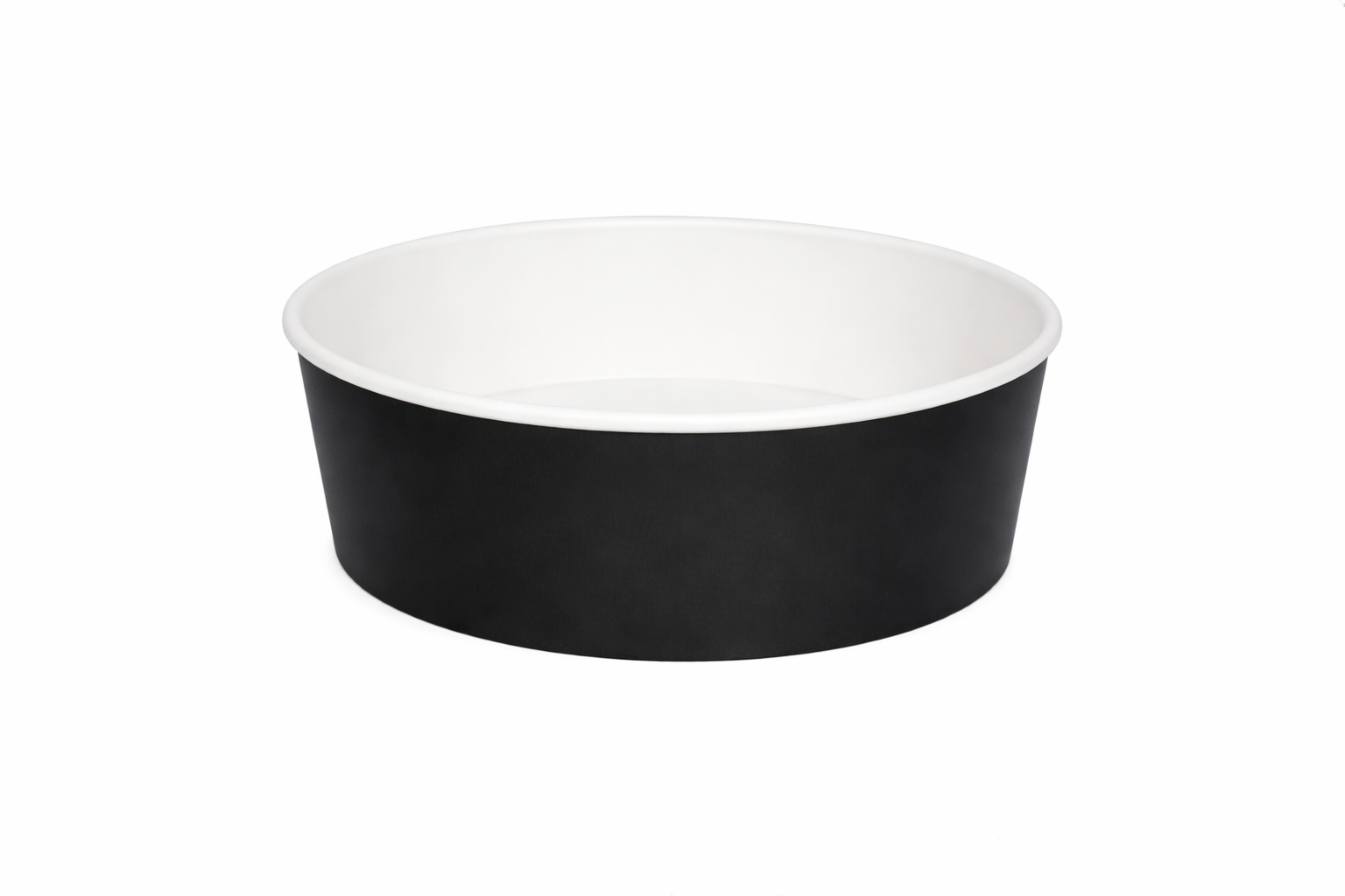 Black Paper Bowls 45oz - علب   كرتون دائري 45 اونص اسود 