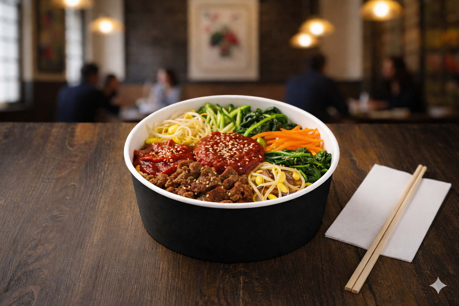 Black Paper Bowls 45oz - علب   كرتون دائري 45 اونص اسود 