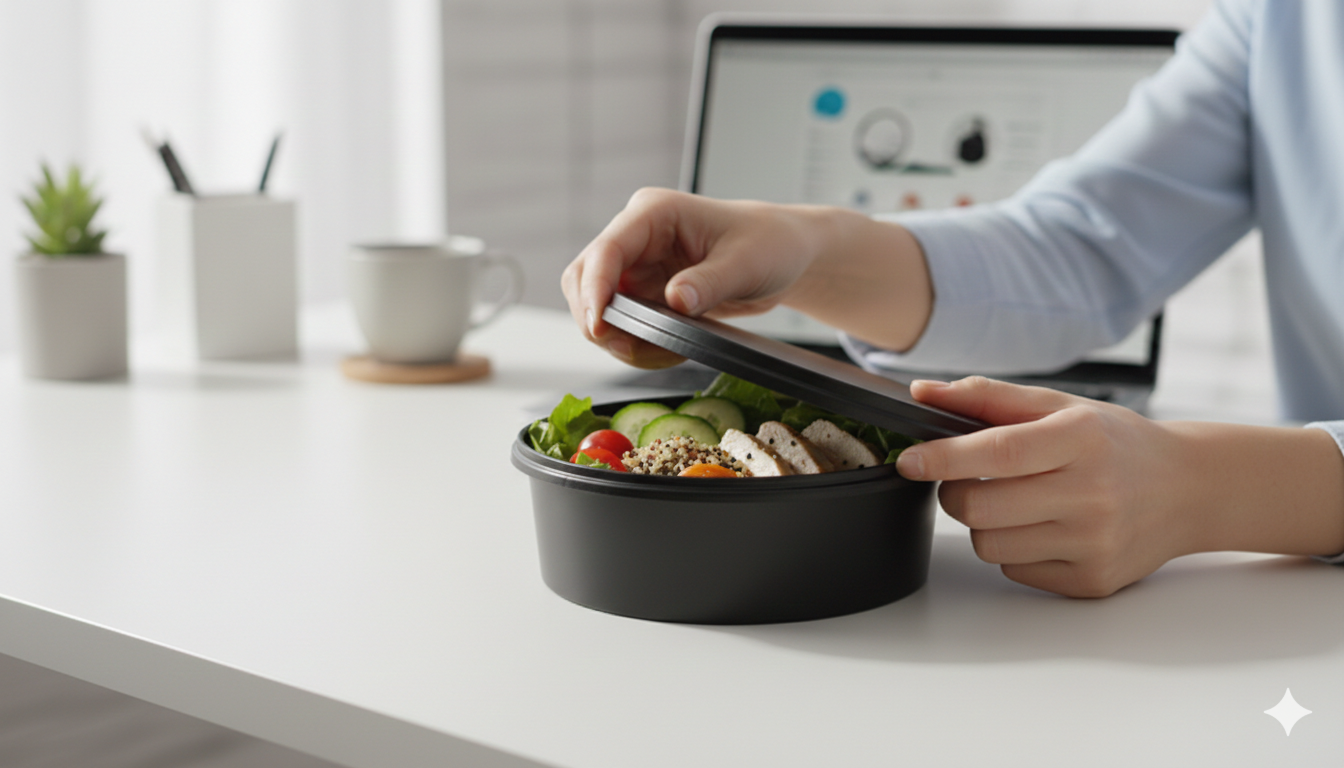 Black Paper Lids For Paper Bowls - أغطية ورقية اسود لعلب ورقية