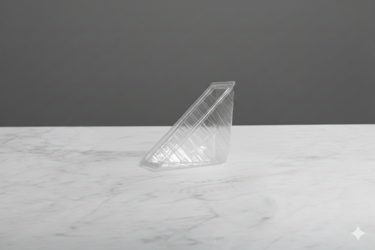 علب بلاستيك شفافة  PET للكلوب ساندويتش
Club Sandwich Clear Plastic PET Container