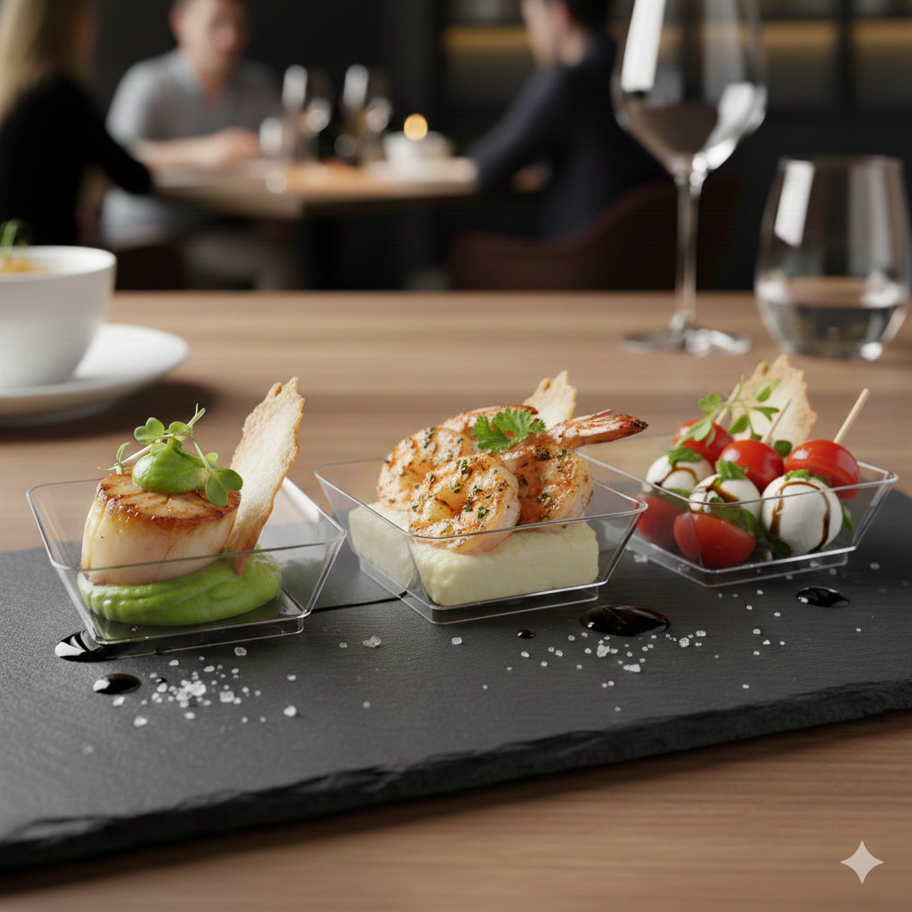 علب حلويات كريستال - شكل قارب
Crystal Mini Plato Cups