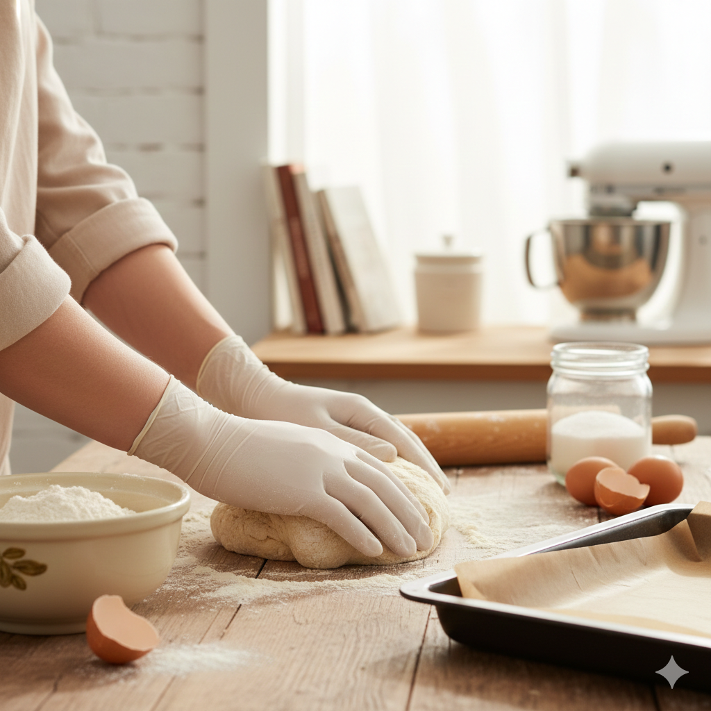 Exam Vinyl White Gloves - Powder Free (S,M,L,XL)