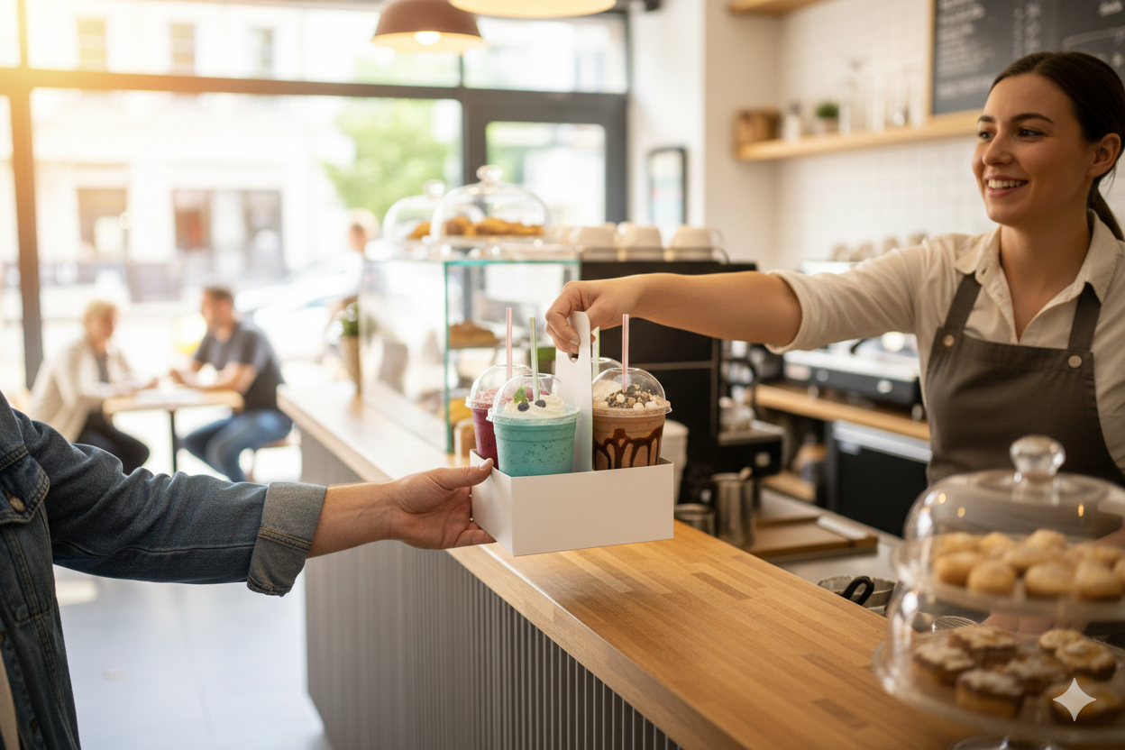 4 Cup Cold Drink Holder (White)