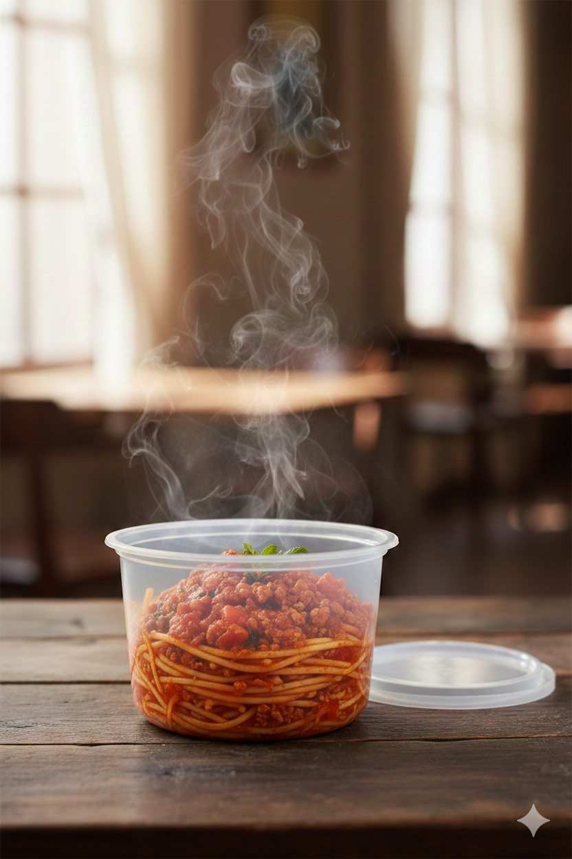 PP Clear Round Microwavable Plastic Containers 200/350/500cc