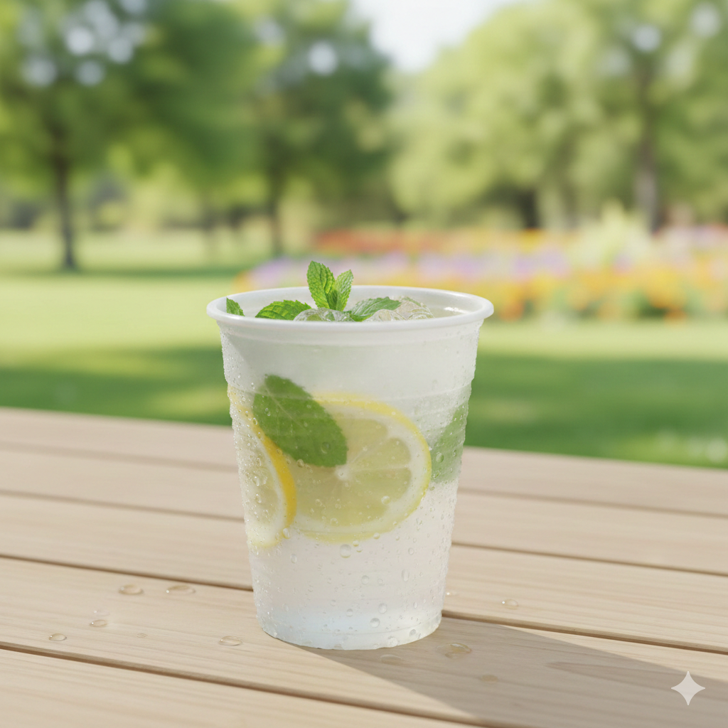 Clear Plastic Cups 180ml