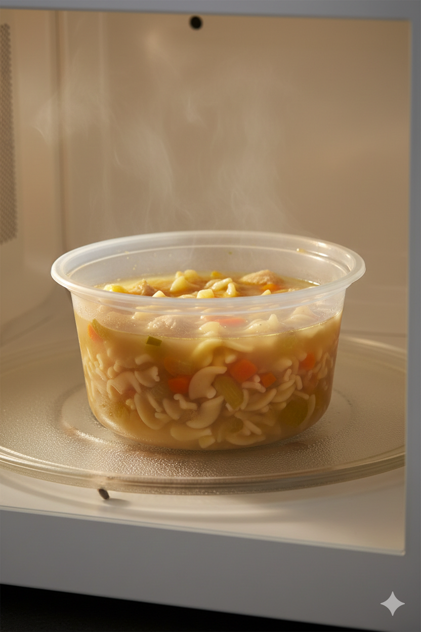 PP Clear Round Microwavable Plastic Containers 200/350/500cc