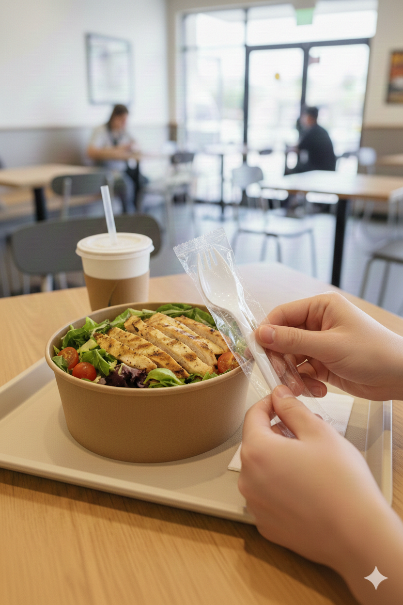 White Individually Wrapped VIP Spork 1x1