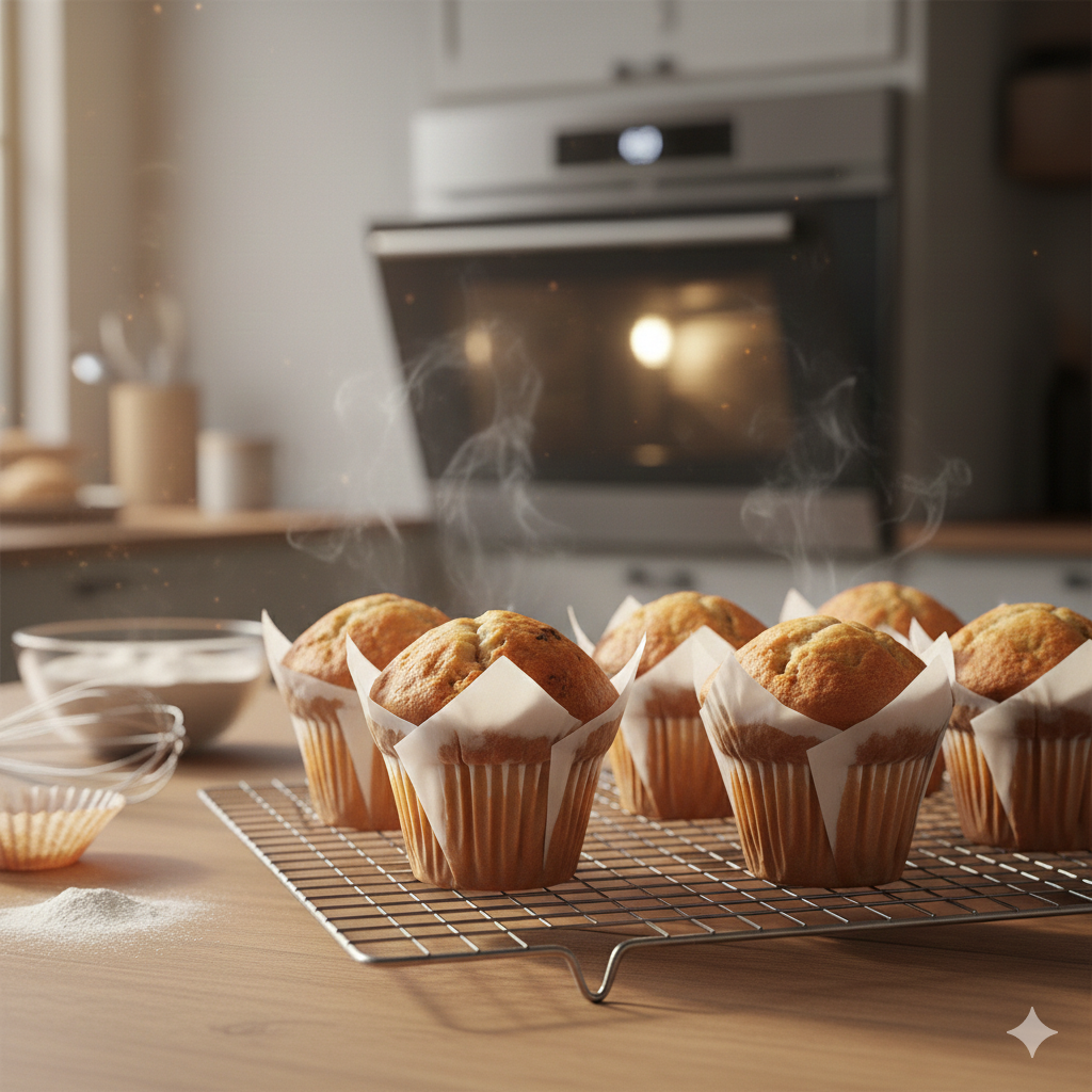 قوالب مافن بيضاء على شكل زهرة التوليب (16/17.5 سم)