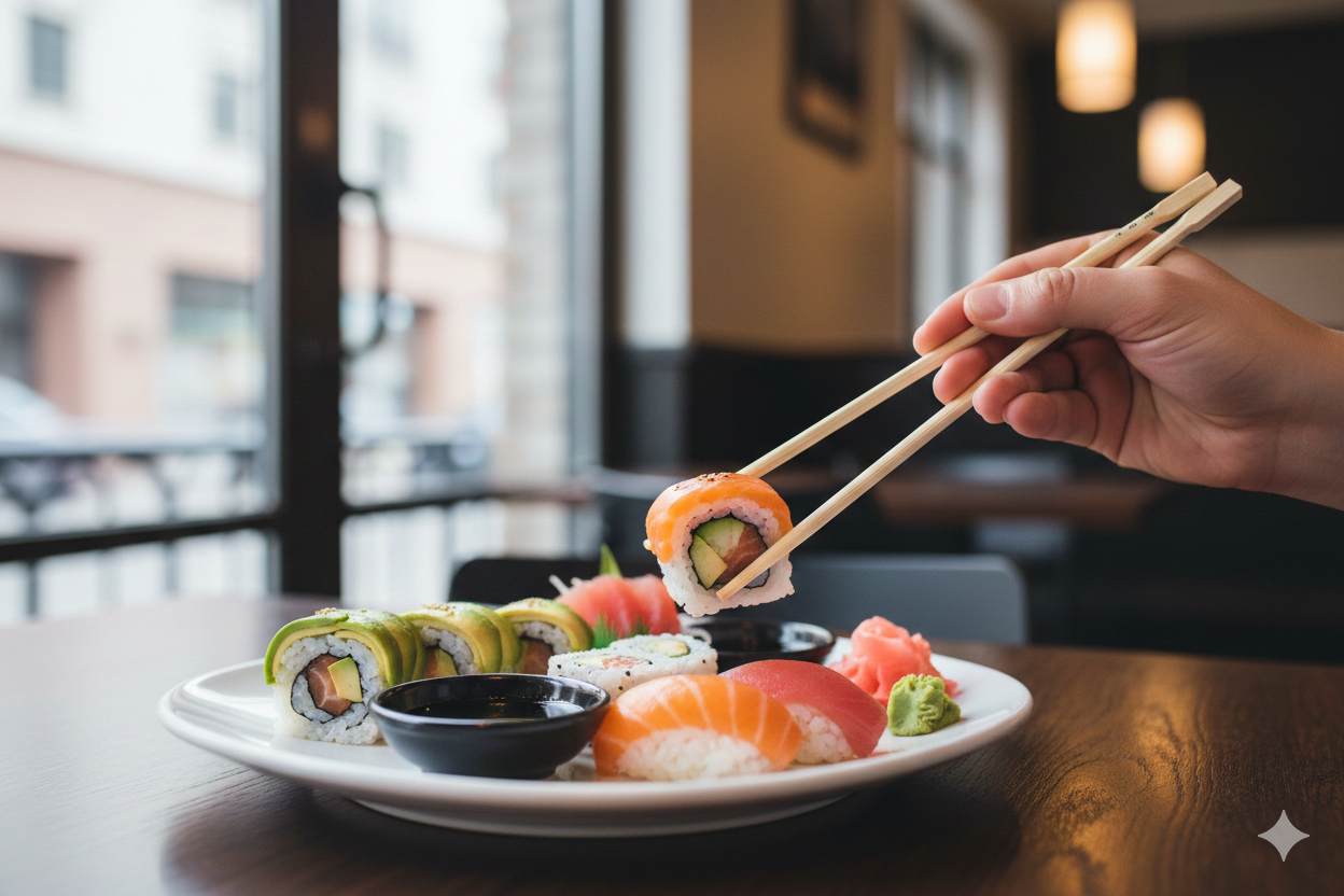 عيدان طعام مغلفة بالخشب