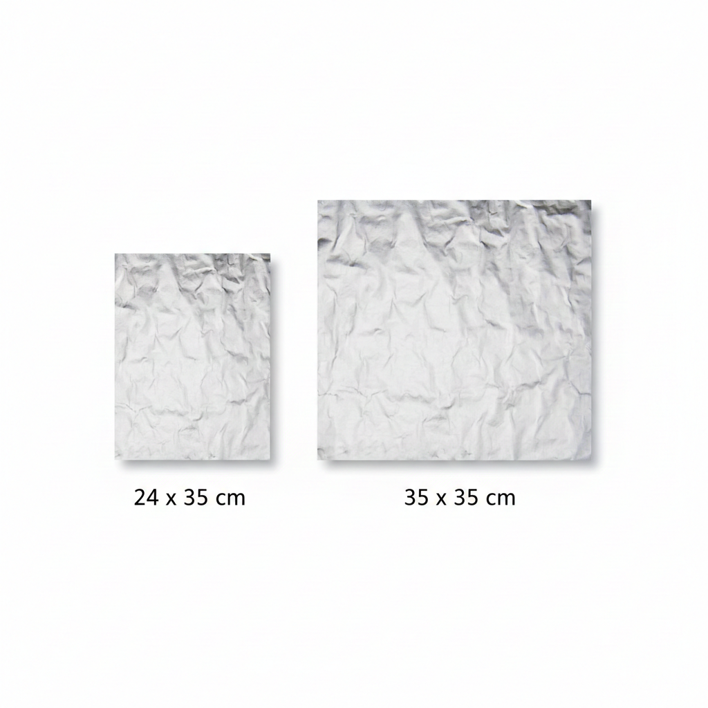Plain Insulated Aluminum Wrapping Paper (2 sizes)
