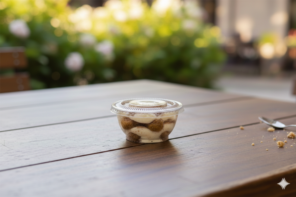 Clear Flat Lids for Plastic Ice Cream Cups (10oz - 98mm)