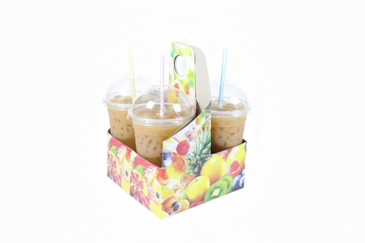 4-Cup Cold Drink Holder (Generic Design)