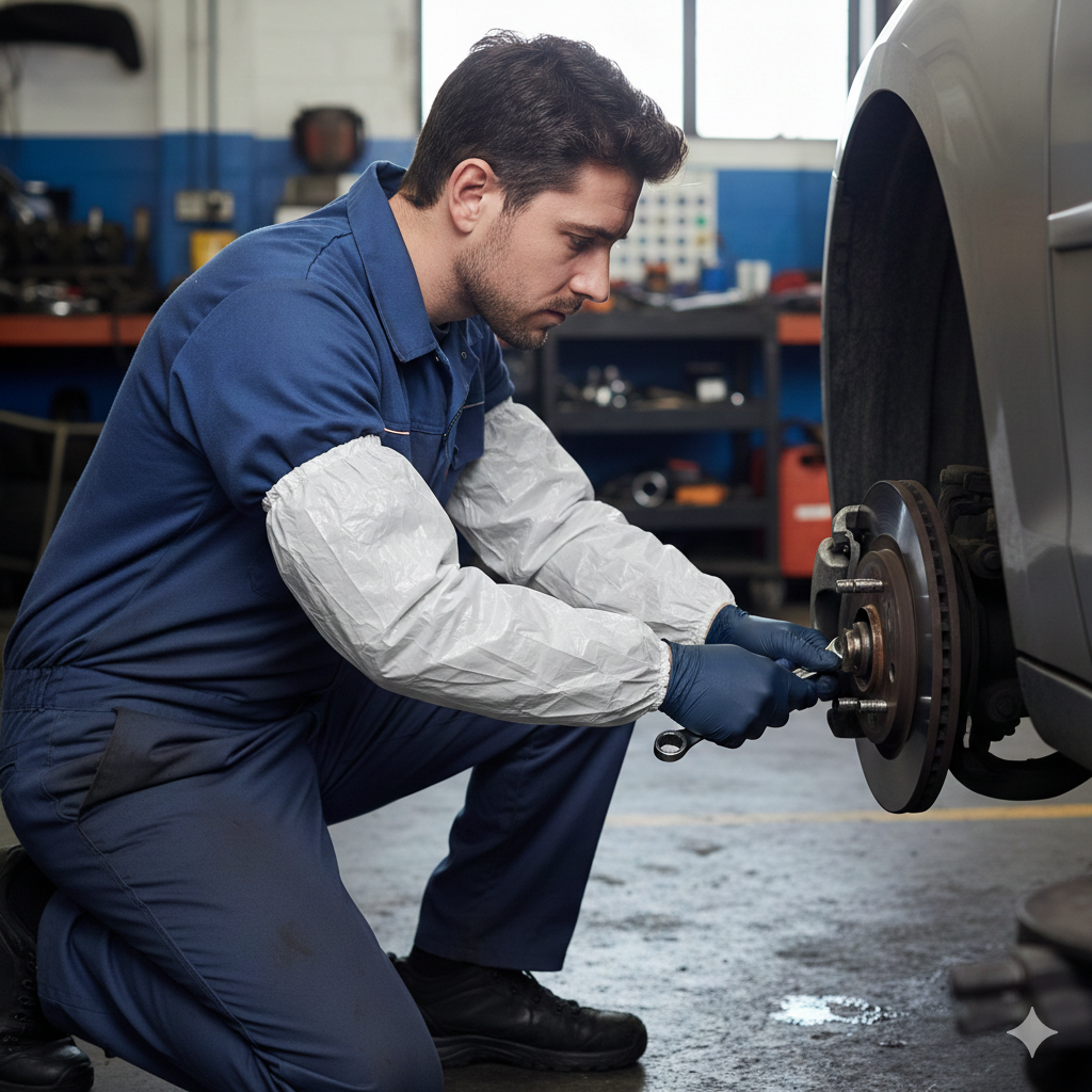 Plastic Arm Sleeves (White/Blue)