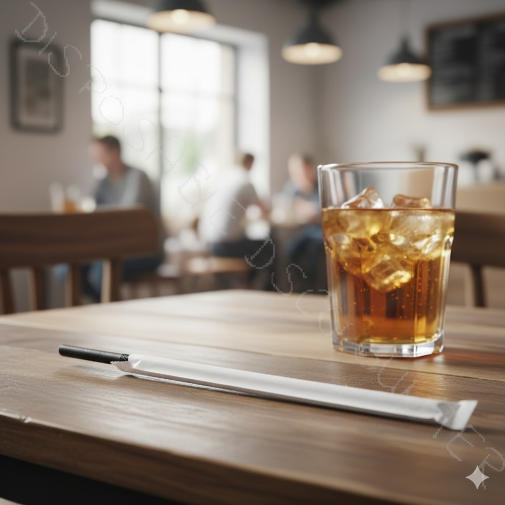 Paper Wrapped Paper Straws