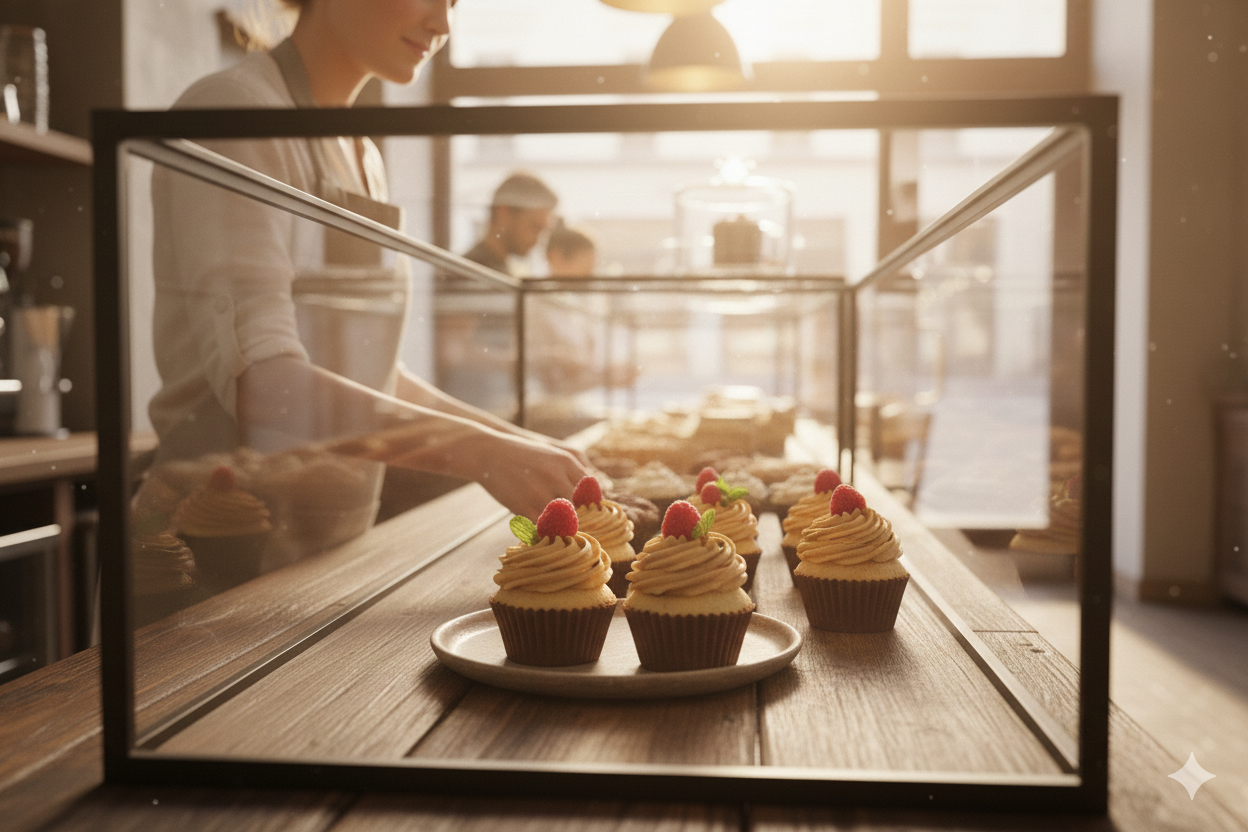 قوالب كب كيك بنية اللون (7 أحجام)