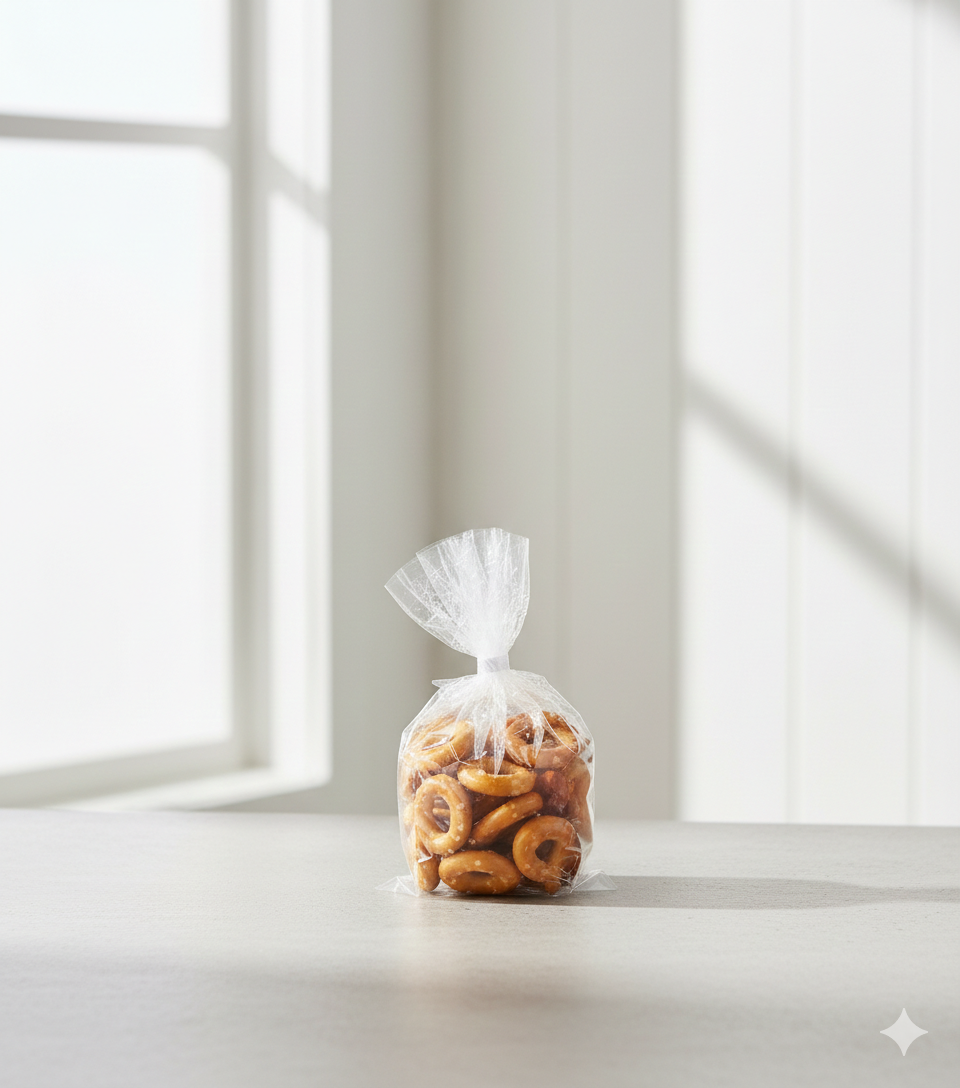 أكياس تخزين بلاستيكية عادية (LDPE، 1 كجم)