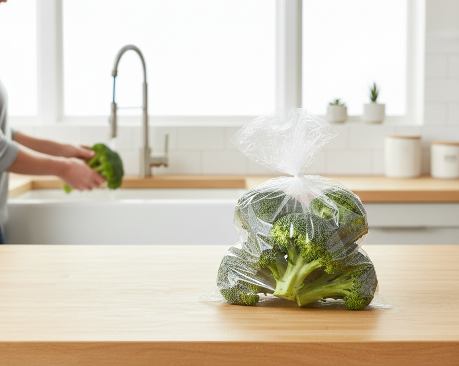 أكياس تخزين بلاستيكية عادية (LDPE، 1 كجم)