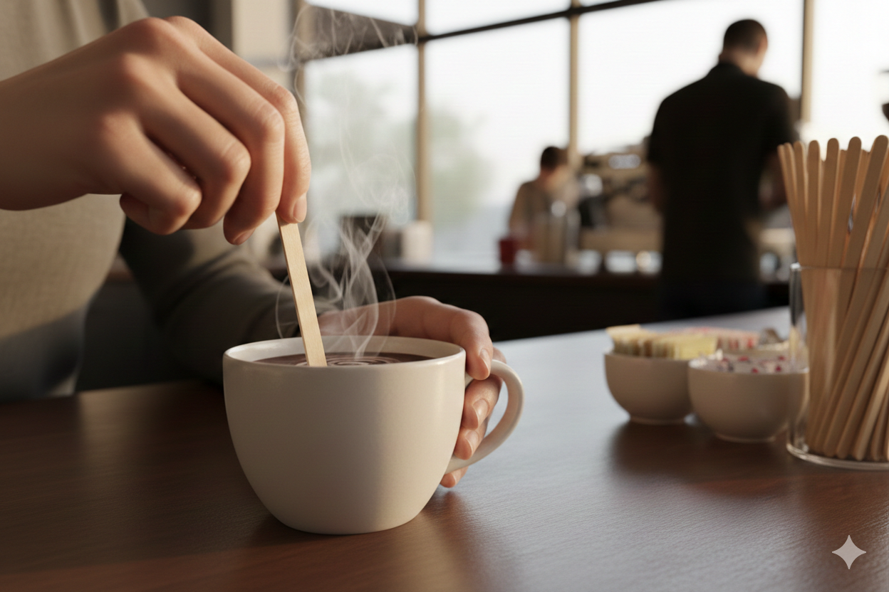 ملاعق تقليب خشبية 14 سم / 18 سم