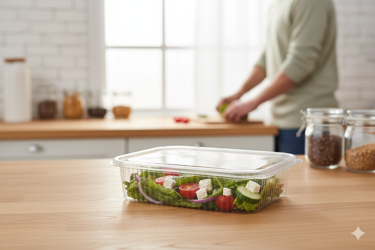 PET Rectangle Hinged Containers ARZ 960-962