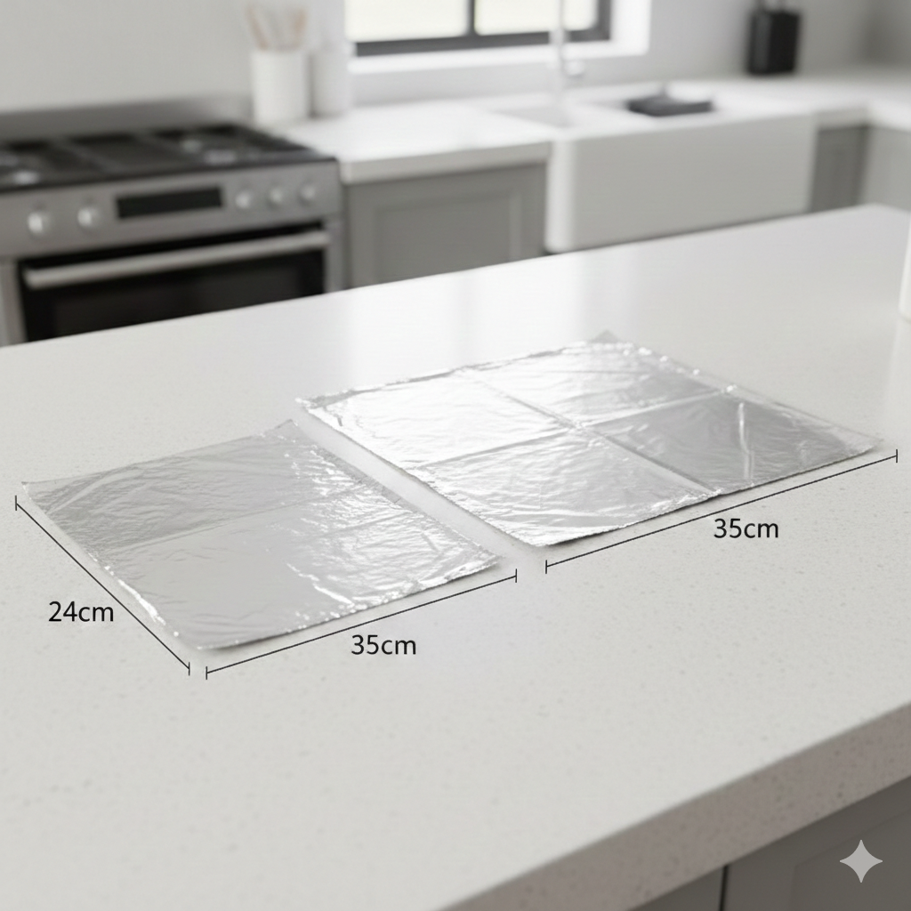 ورق تغليف ألومنيوم معزول عادي (مقاسان)