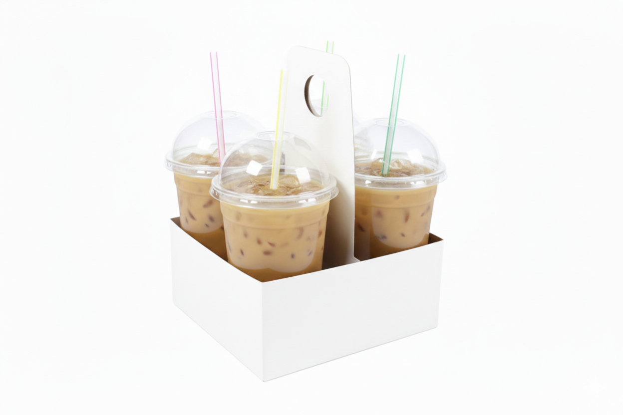 4 Cup Cold Drink Holder (White)