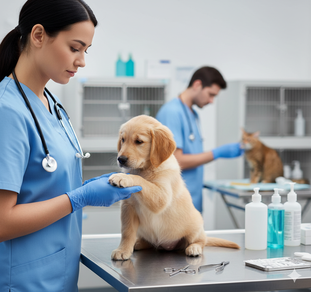 Blue Nitrile Gloves - Powder Free (S,M,L)