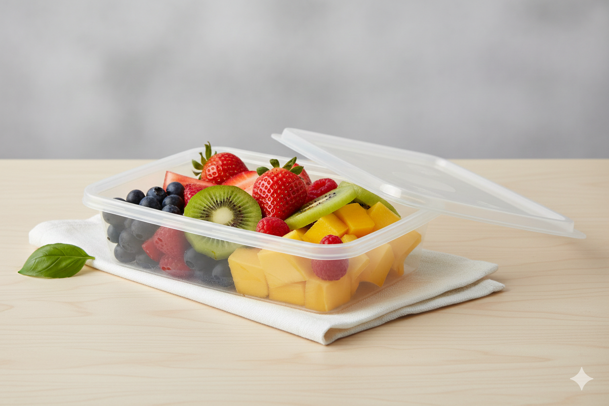 Clear PP Microwavable Plastic Containers with Lids (16/32oz)