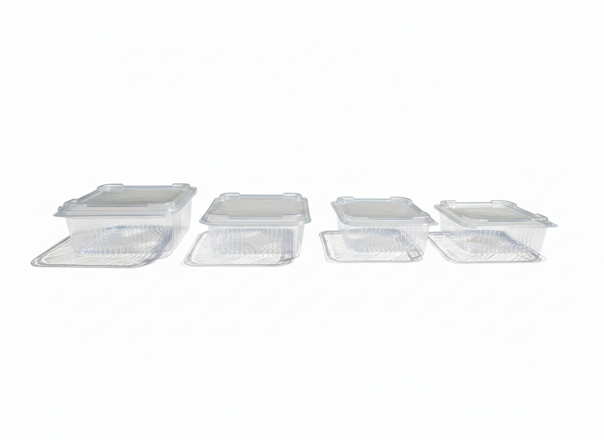 PET Square Hinged Containers ARZ 900-903