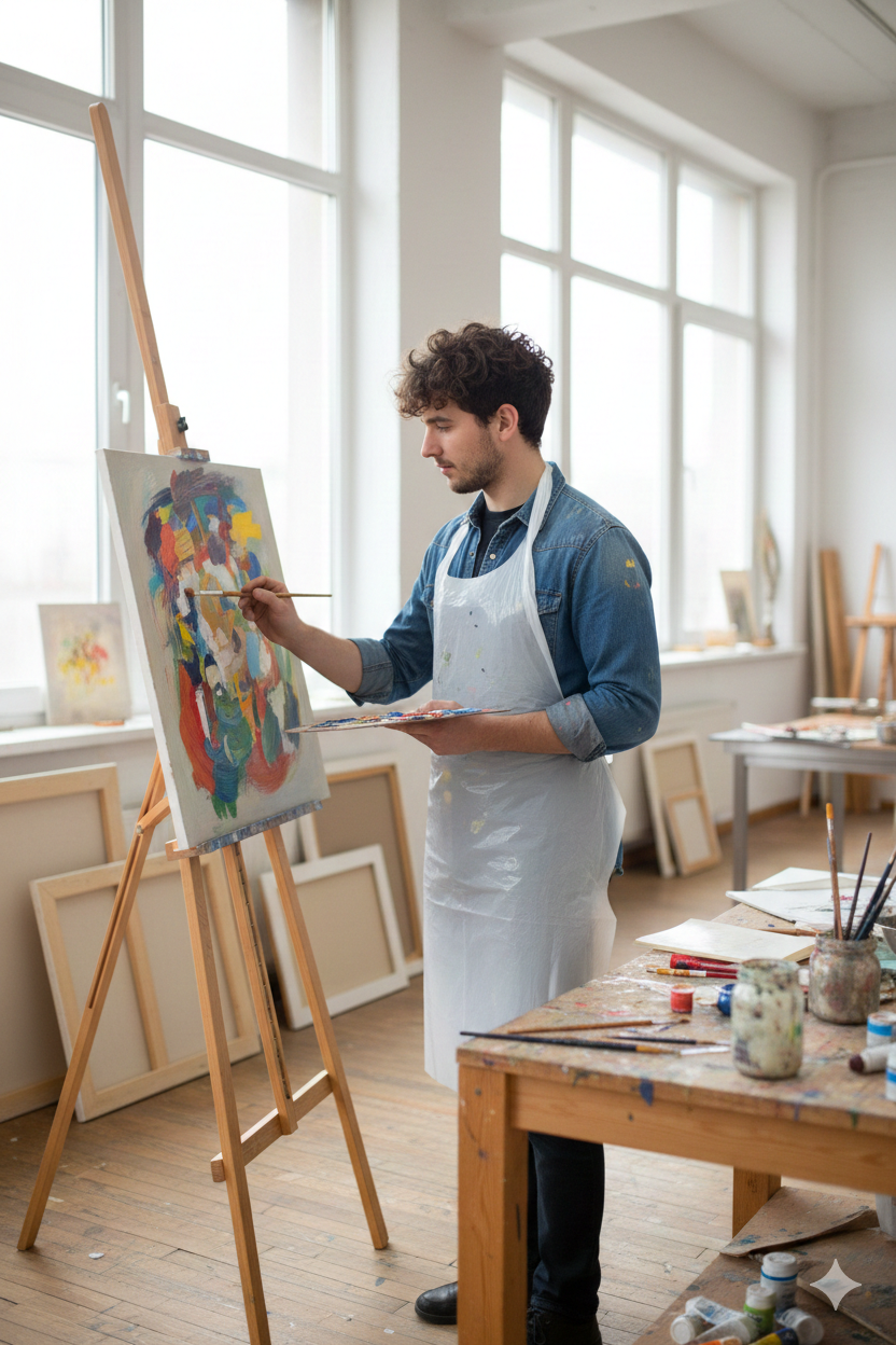 White Plastic Aprons