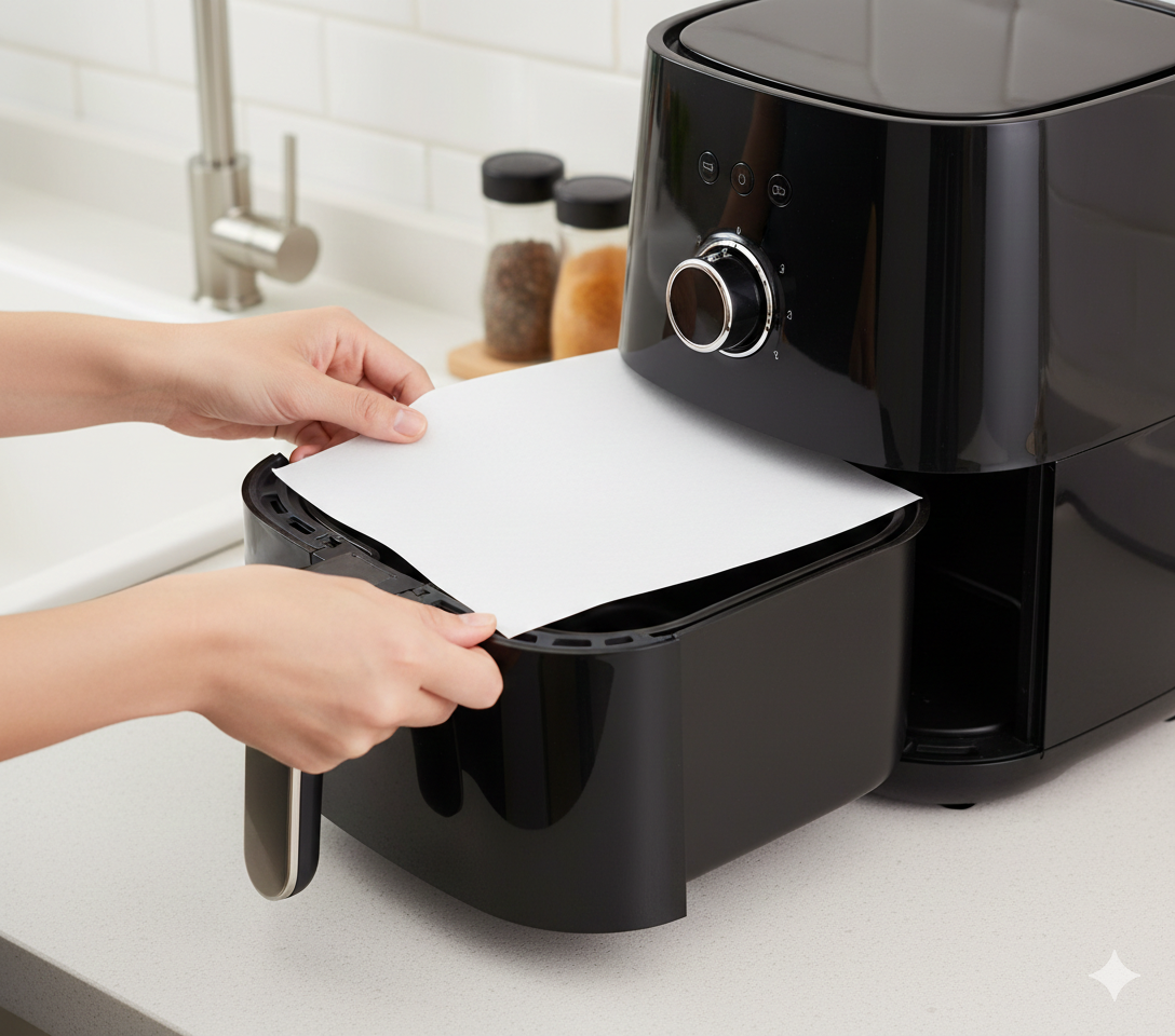 Square Air Fryer Paper Linesr 25x25cm