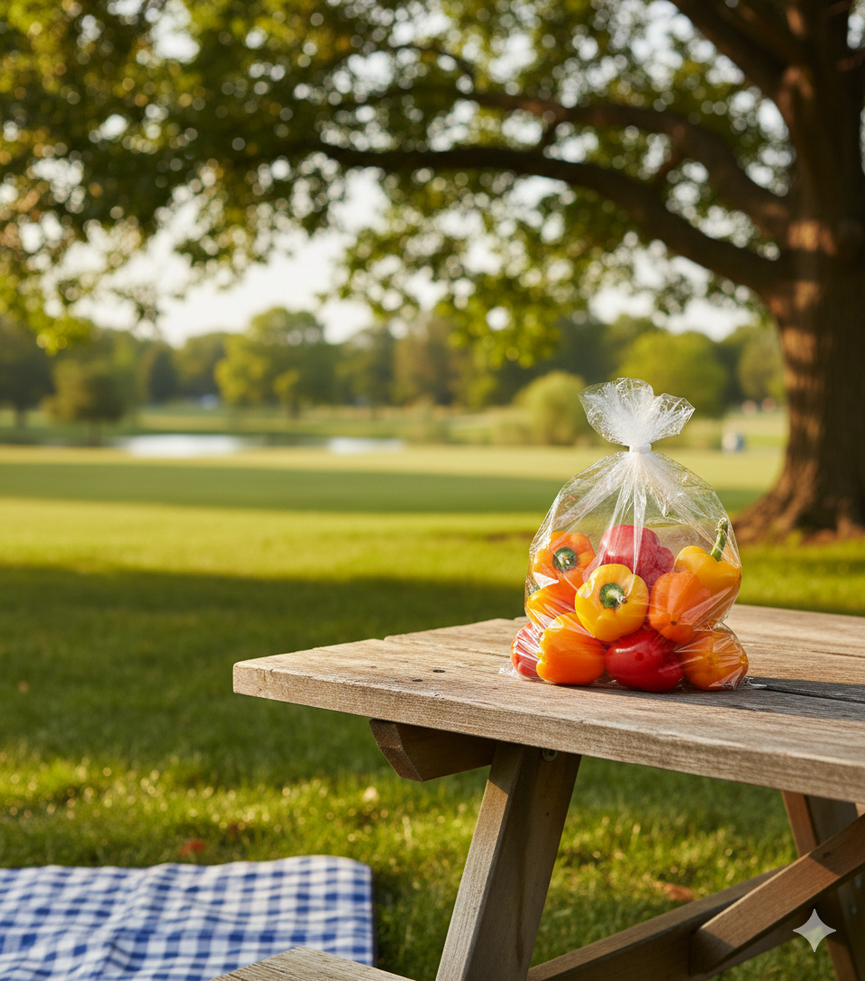 أكياس تخزين بلاستيكية عادية (LDPE، 1 كجم)