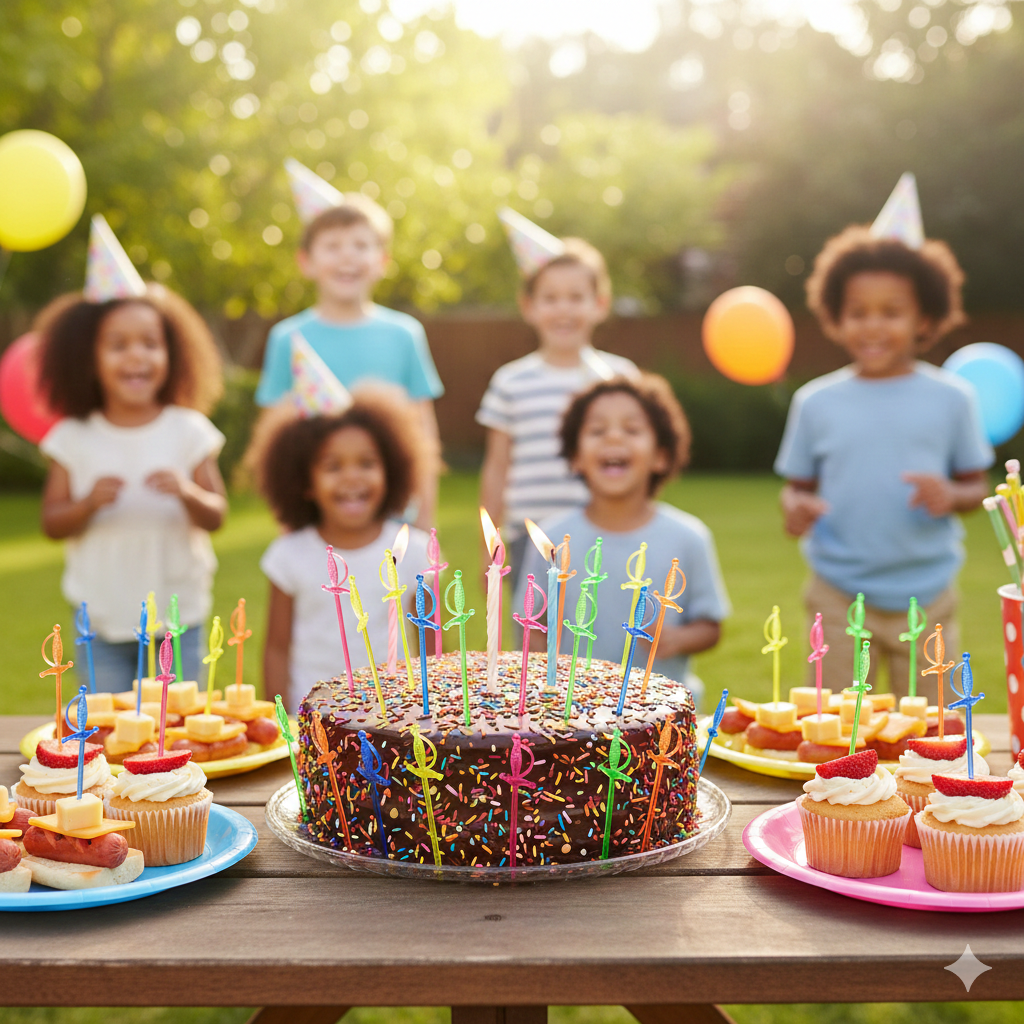 Plastic Sword Shaped Accessory Picks