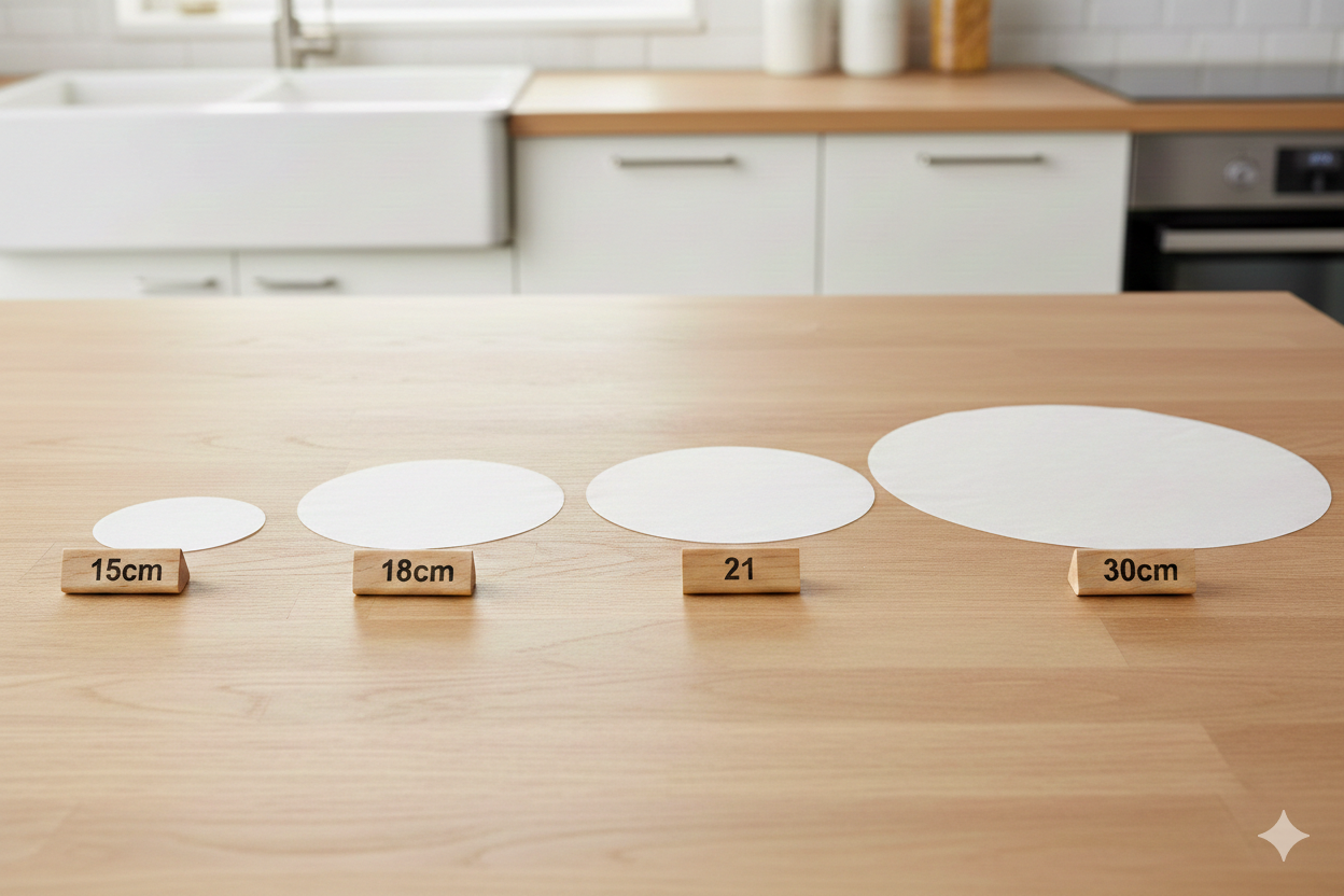 أوراق تغليف الخبز الدائرية (15/18/21/30 سم)