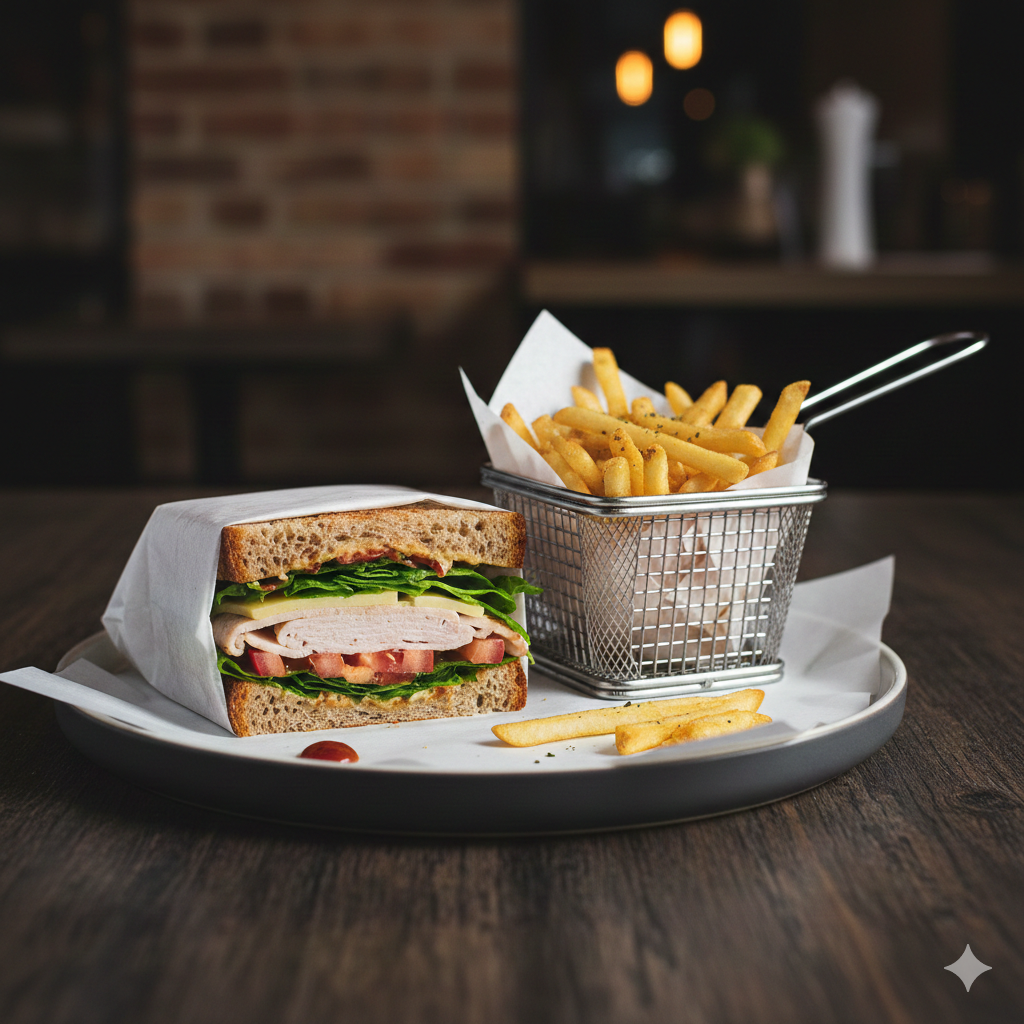 Plain Sandwich Wrapping Paper (35x24cm)