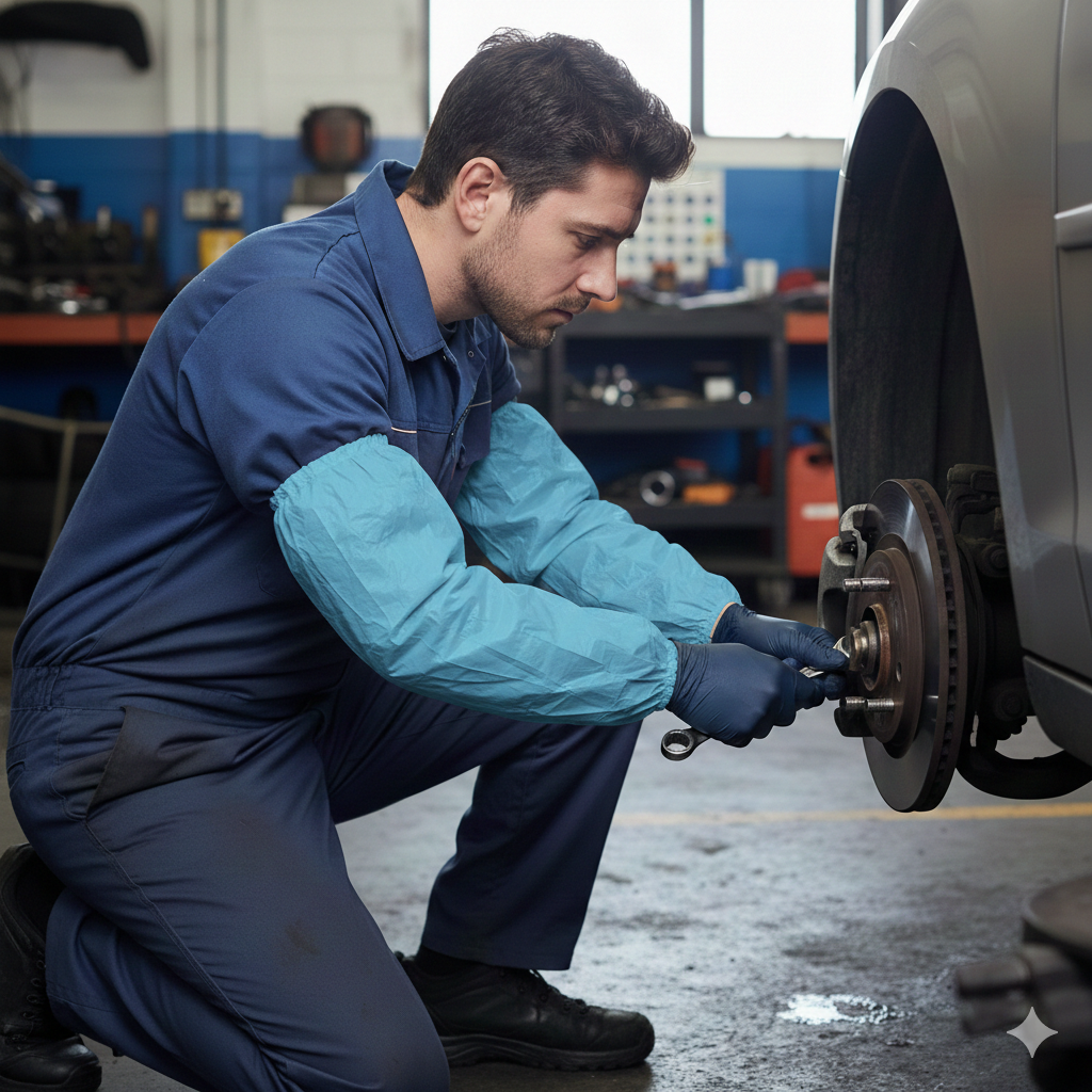 Plastic Arm Sleeves (White/Blue)