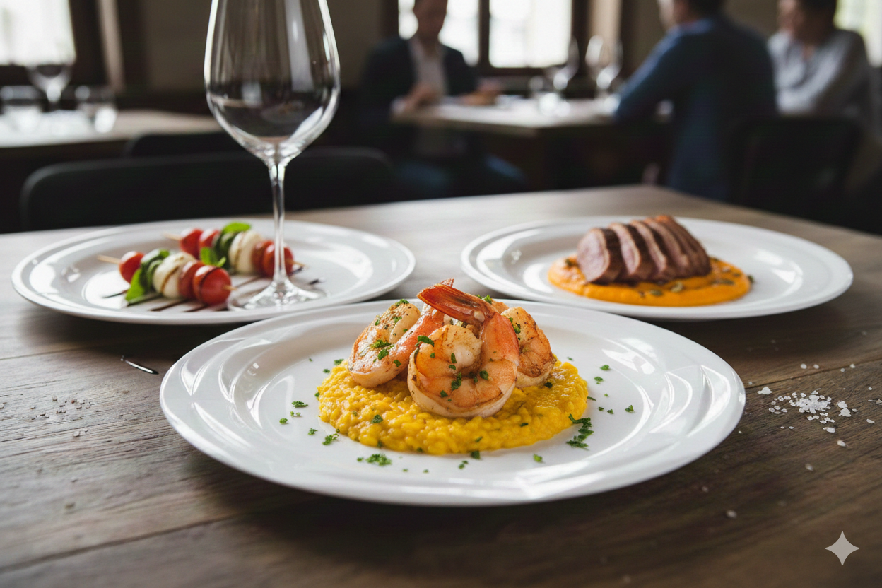 White Round Plastic VIP Plates 19/26cm