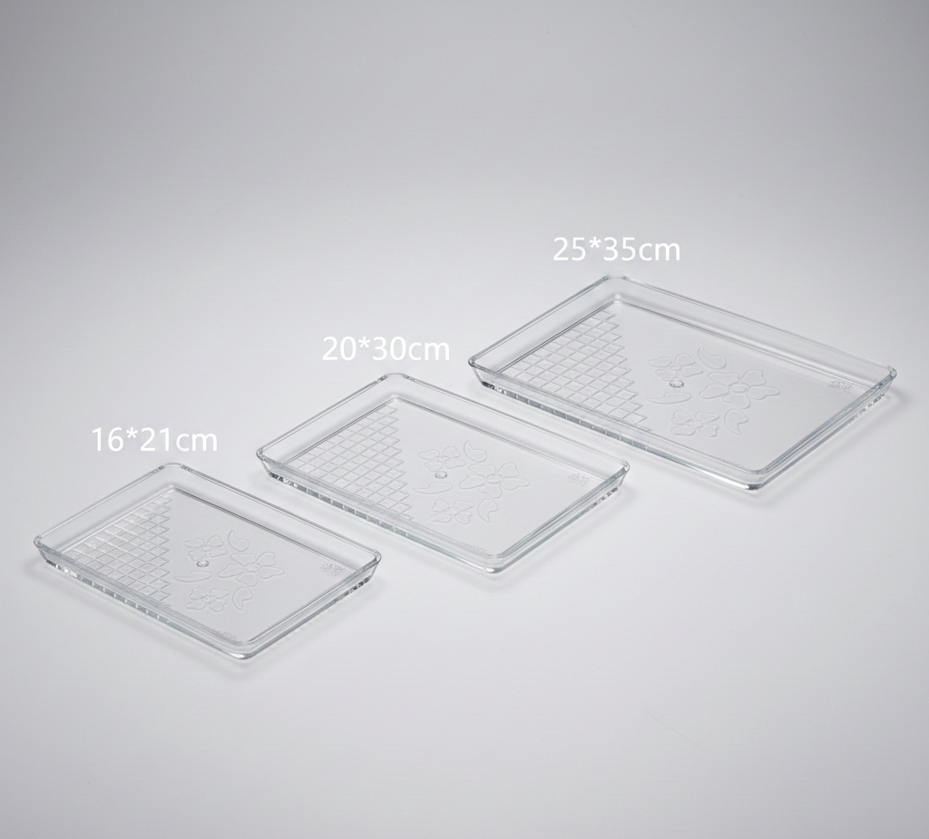 Crystal Rectangle Plates (3 sizes)