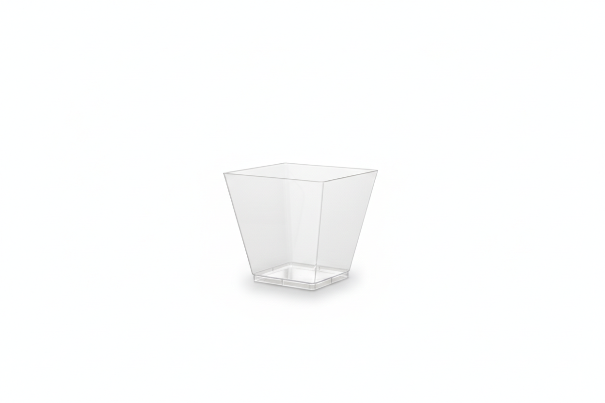 Crystal Square Dessert Cups (S,L)